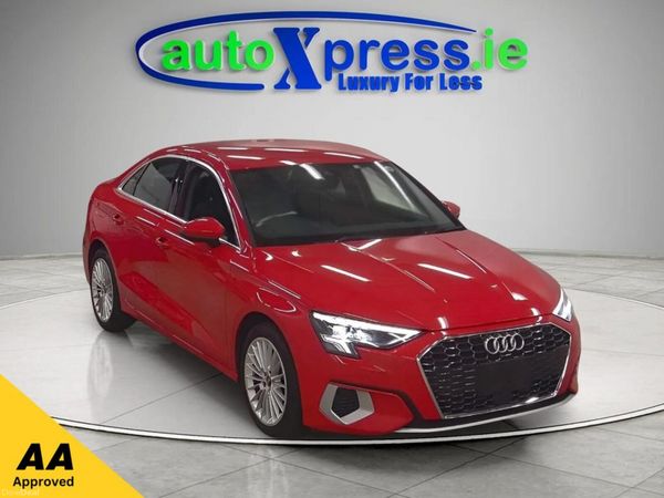 Audi A3 Saloon, Petrol Hybrid, 2023, Red
