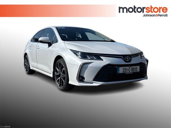 Toyota Corolla Saloon, Petrol Hybrid, 2023, White