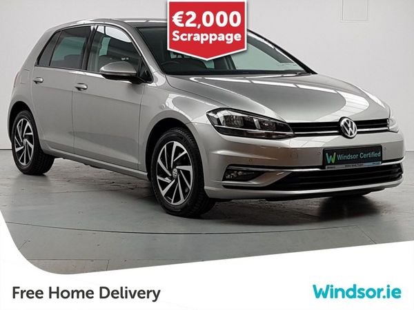 Volkswagen Golf Hatchback, Diesel, 2019, Silver