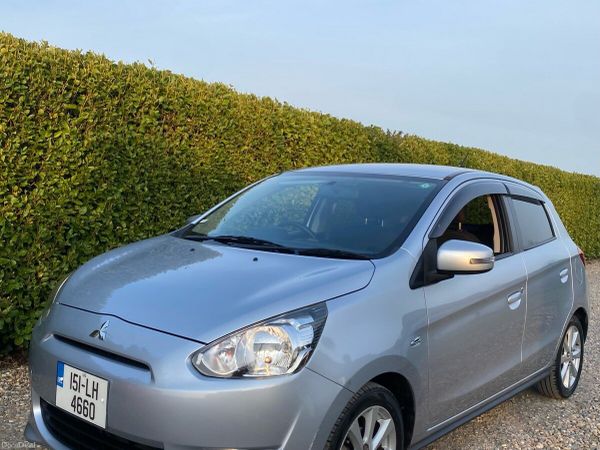 Mitsubishi Mirage Hatchback, Petrol, 2015, Silver