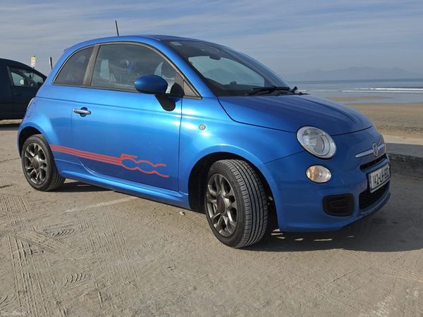 Fiat 500 Hatchback, Petrol, 2014, Blue