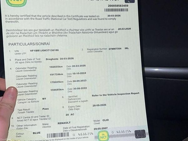 Renault Clio Hatchback, Petrol, 2007, Blue