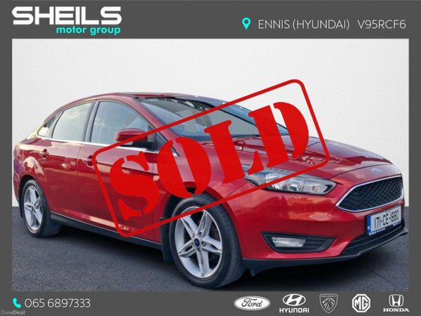 Ford Focus Saloon, Diesel, 2017, Red
