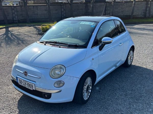 Fiat 500 Hatchback, Petrol, 2008, Blue