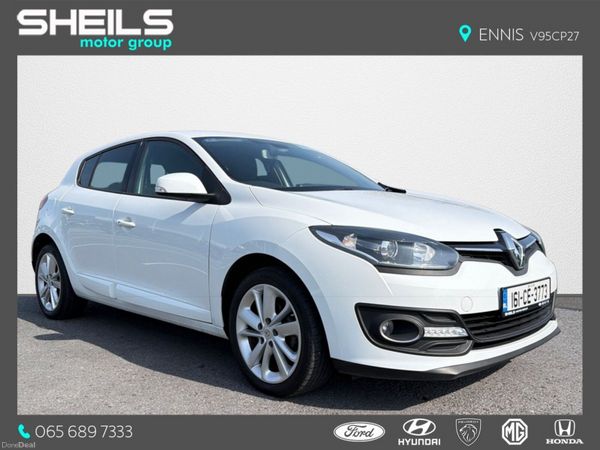 Renault Megane Hatchback, Petrol, 2016, White