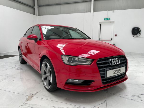 Audi A3 Saloon, Petrol, 2015, Red