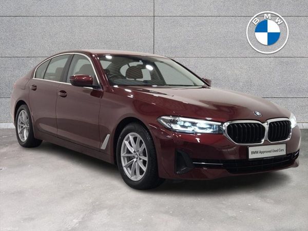 BMW 5-Series Saloon, Diesel Hybrid, 2023, Red