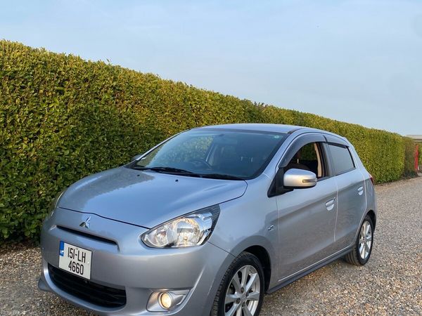 Mitsubishi Mirage Hatchback, Petrol, 2015, Silver