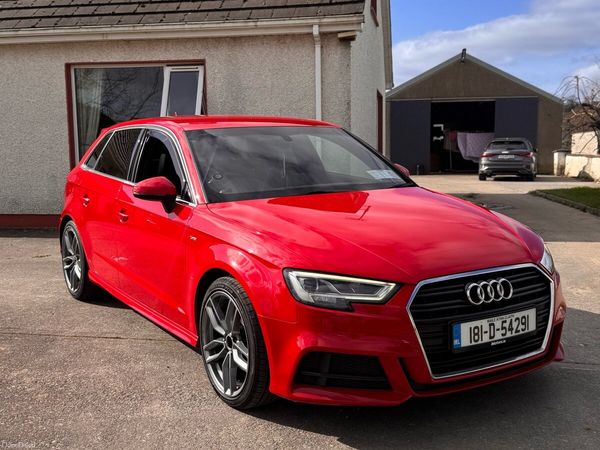 Audi A3 Hatchback, Diesel, 2018, Red