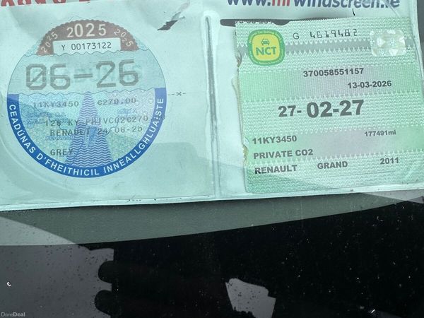 Renault Grand Scenic MPV, Diesel, 2011, Grey