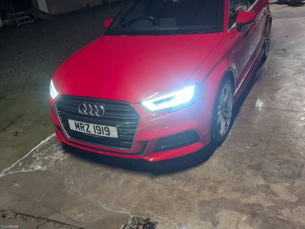 Audi A3 Saloon, Petrol, 2017, Red