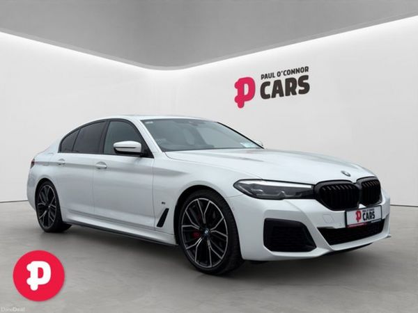 BMW 5-Series Saloon, Diesel Hybrid, 2020, White