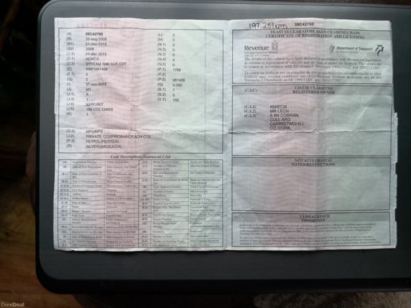 Honda Stream MPV, Petrol, 2008, Silver