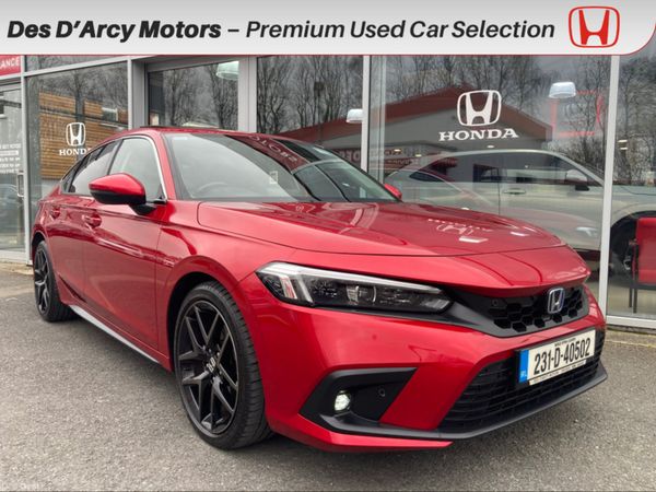 Honda Civic Hatchback, Petrol Hybrid, 2023, Red