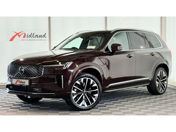 Volvo XC90 Estate, Petrol Hybrid, 2025, Red