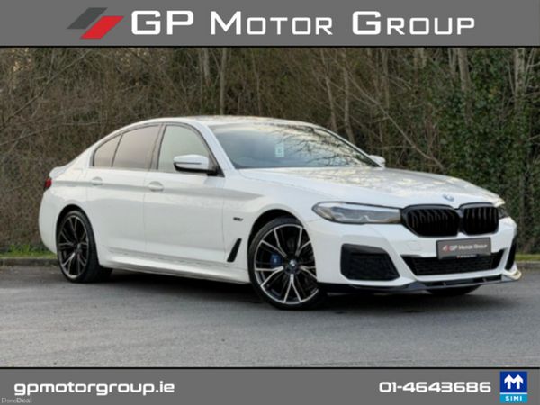 BMW 5-Series Saloon, Petrol Plug-in Hybrid, 2022, White