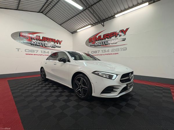 Mercedes-Benz A-Class Saloon, Petrol Hybrid, 2021, White