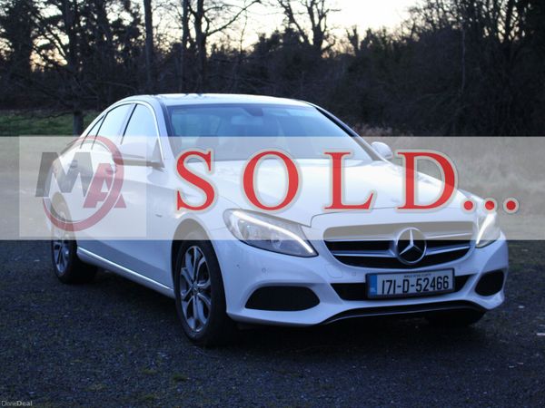 Mercedes-Benz C-Class Saloon, Petrol Plug-in Hybrid, 2017, White
