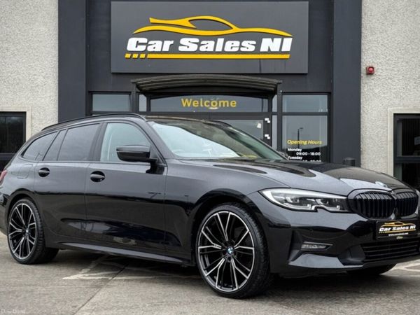 BMW 3-Series Estate, Diesel Hybrid, 2022, Black