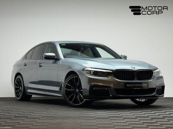 BMW 5-Series Saloon, Petrol Plug-in Hybrid, 2018, Blue