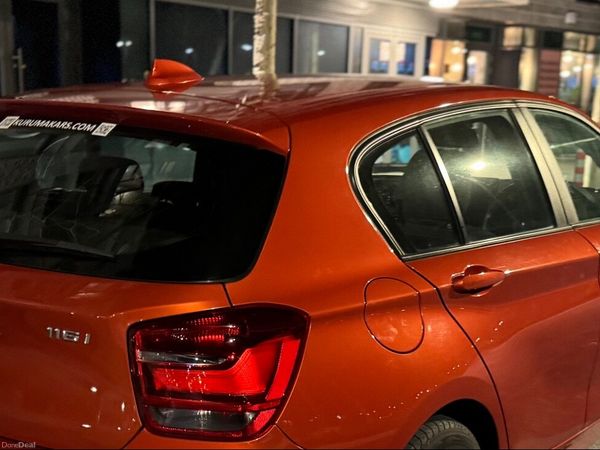BMW 1-Series Hatchback, Petrol, 2015, Orange