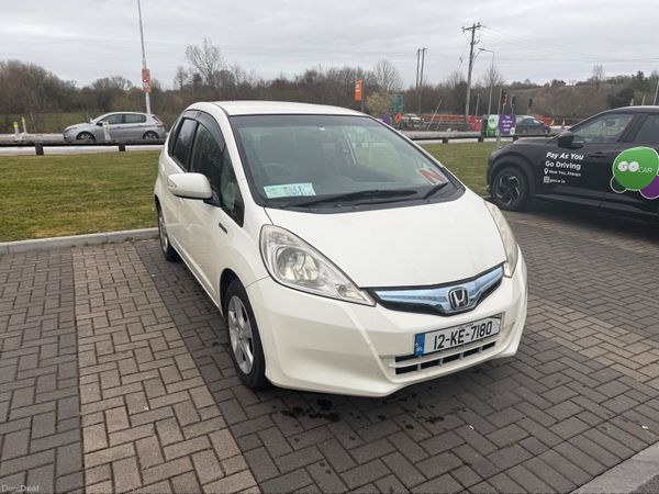 Honda Fit Hatchback, Petrol Hybrid, 2012, White