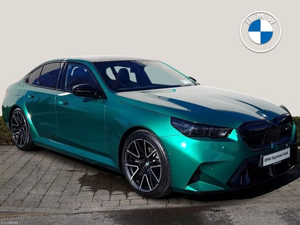 BMW M5 Saloon, Petrol Plug-in Hybrid, 2025, Green
