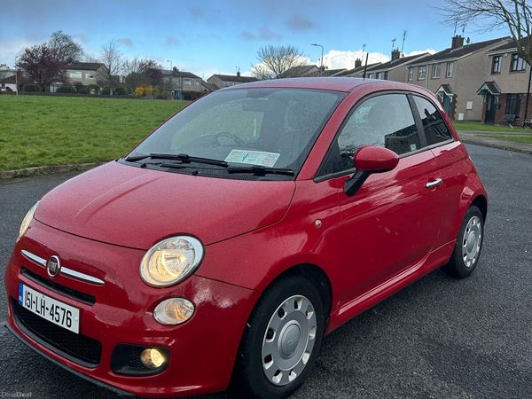 Fiat 500 Hatchback, Petrol, 2015, Red