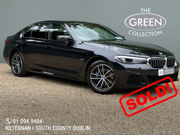 BMW 5-Series Saloon, Petrol Hybrid, 2022, Black