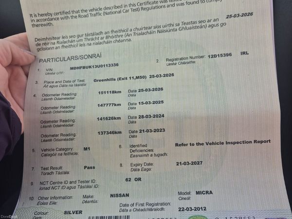 Nissan Micra Hatchback, Petrol, 2012, Silver