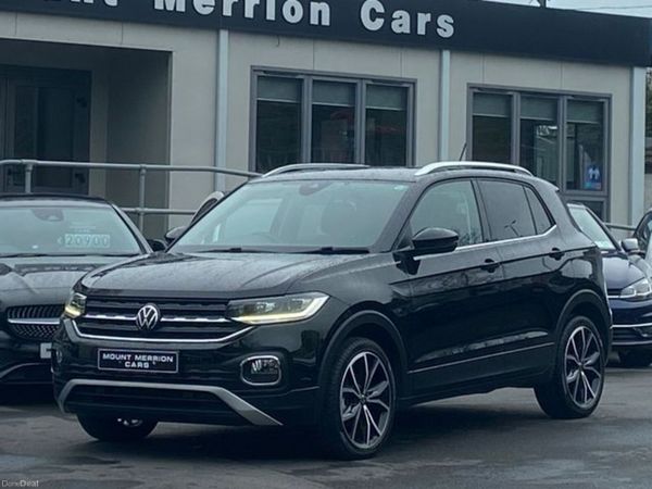 Volkswagen T-Cross Hatchback, Petrol, 2020, Black