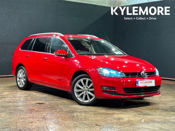 Volkswagen Golf Estate, Petrol, 2017, Red