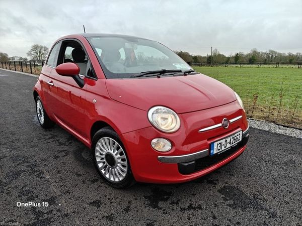 Fiat 500 Hatchback, Petrol, 2013, Red