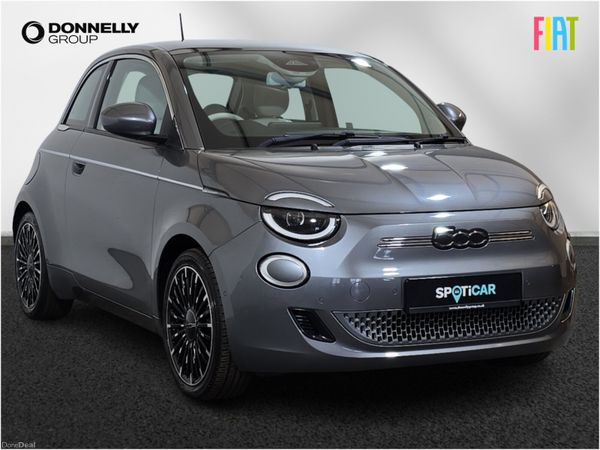 Fiat 500 Hatchback, Electric, 2021, Grey