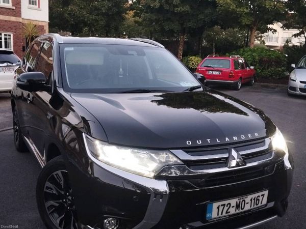 Mitsubishi Outlander SUV, Petrol Plug-in Hybrid, 2017, Black