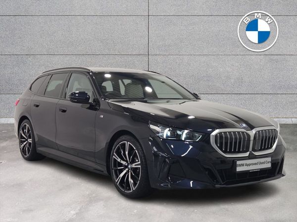 BMW 5-Series Estate, Petrol Plug-in Hybrid, 2025, Black