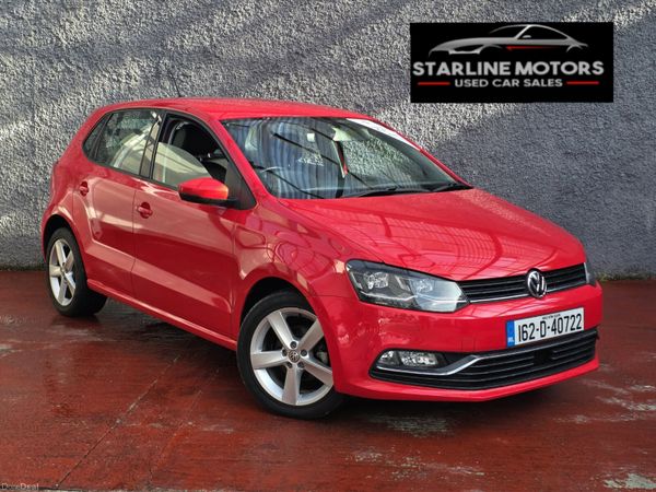 Volkswagen Polo Hatchback, Petrol, 2016, Red