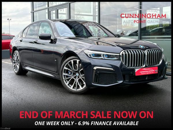 BMW 7-Series Saloon, Petrol Plug-in Hybrid, 2020, Black