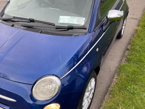 Fiat 500 Hatchback, Petrol, 2011, Blue