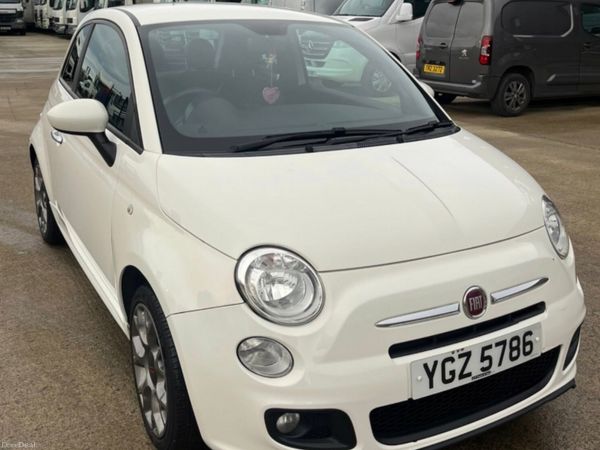 Fiat 500 Hatchback, Petrol, 2015, White