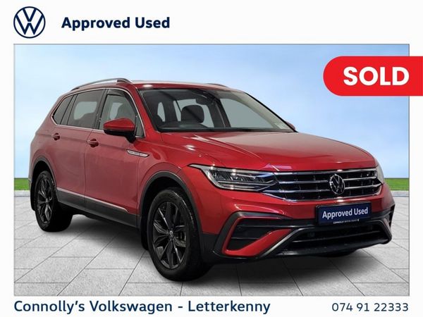 Volkswagen Tiguan Allspace SUV, Diesel, 2023, Red