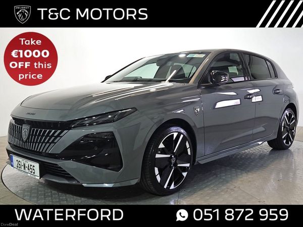 Peugeot 308 Hatchback, Petrol Hybrid, 2026, Grey