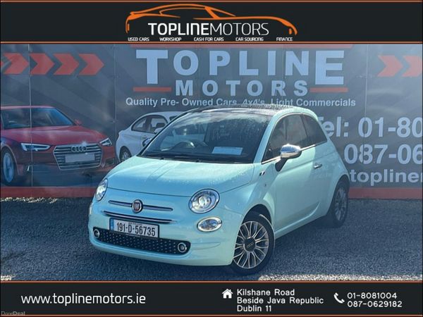 Fiat 500 Hatchback, Petrol, 2019, Green