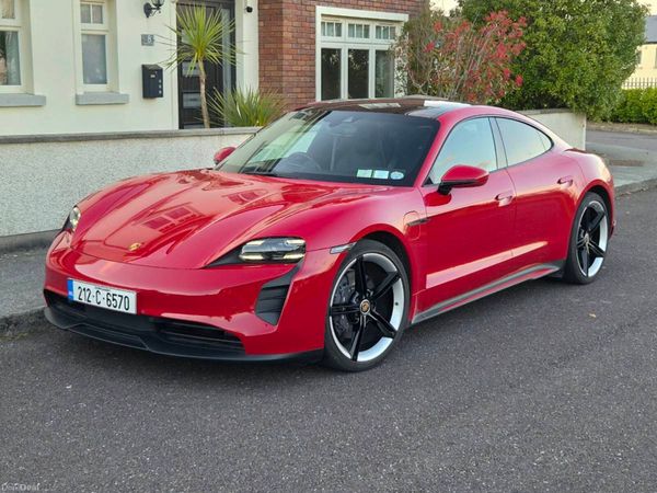 Porsche Taycan Saloon, Electric, 2021, Red