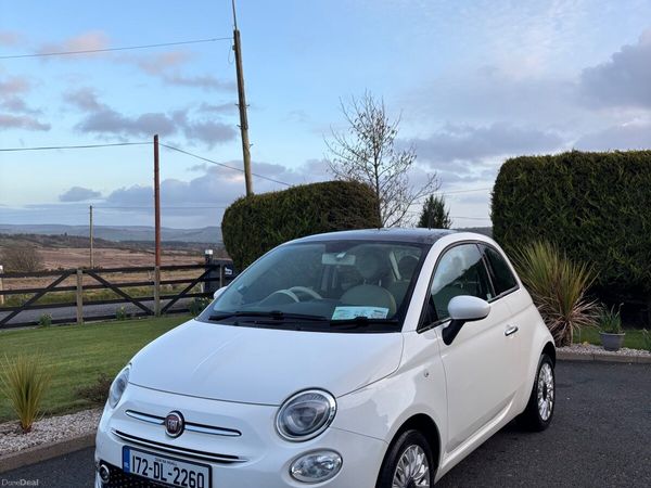 Fiat 500 Hatchback, Petrol, 2017, White