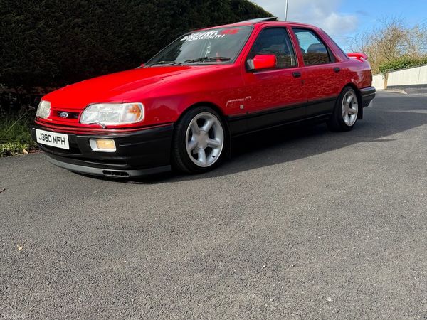 Ford Sierra Saloon, Petrol, 1991, Red