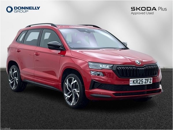 Skoda Karoq Estate, Petrol, 2025, Red