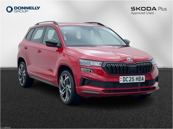 Skoda Karoq Estate, Petrol, 2025, Red