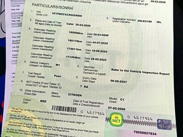 Citroen C1 Hatchback, Petrol, 2006, Red