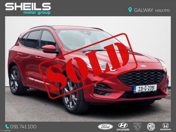 Ford Kuga SUV, Petrol Plug-in Hybrid, 2023, Red